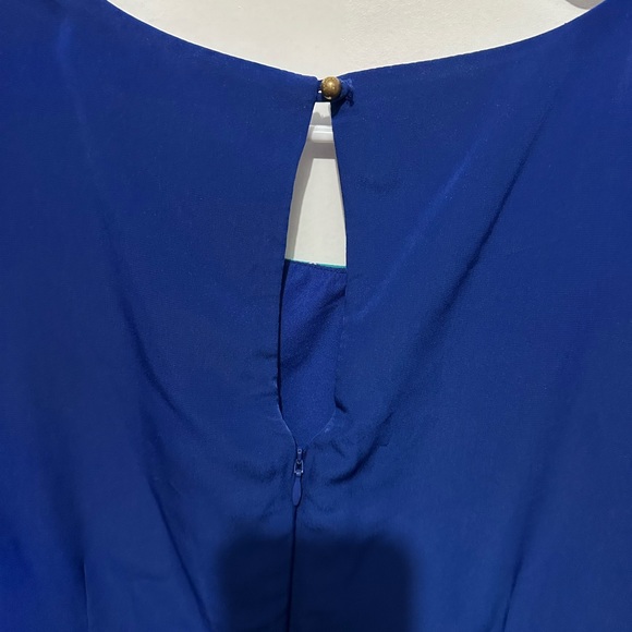 Banana Republic Factory Blue Medallion Shift Dress - Picture 5 of 8